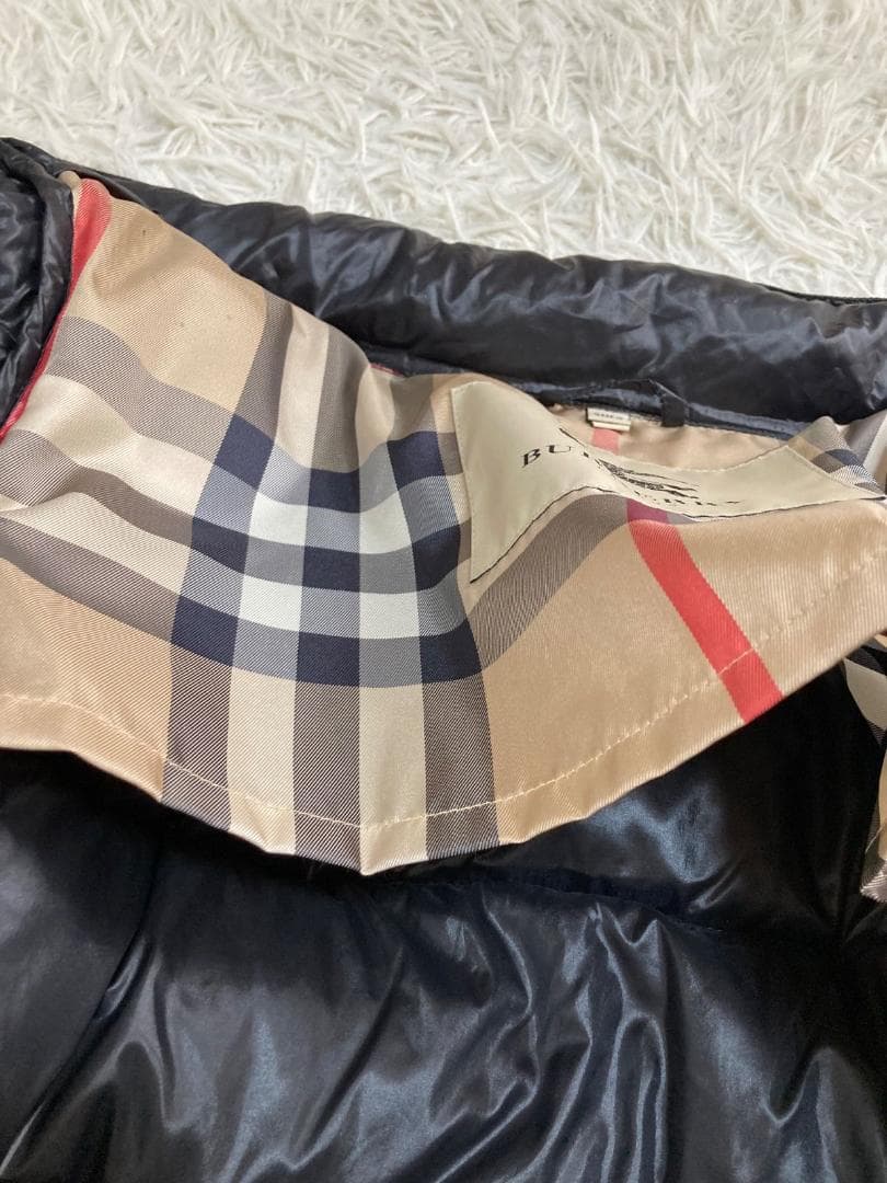 15948✨美品✨バーバリーロンドン 中綿ダウンコート ノバチェック 黒 S