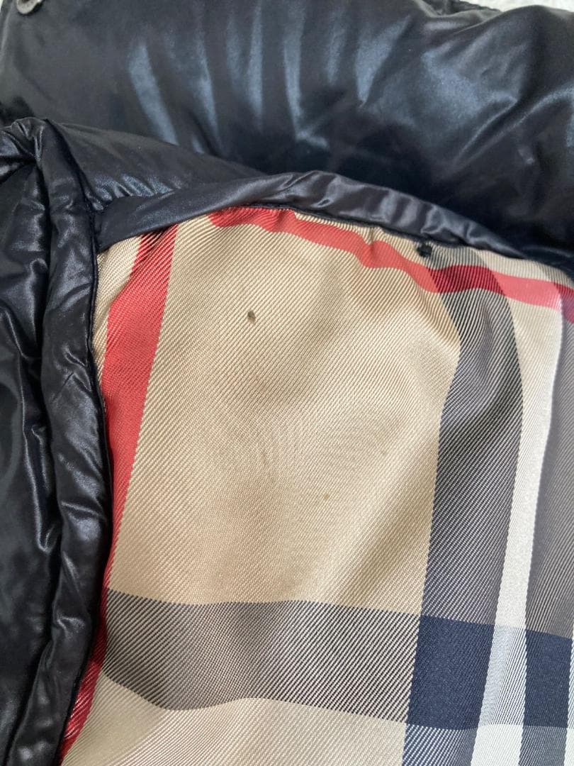 15948✨美品✨バーバリーロンドン 中綿ダウンコート ノバチェック 黒 S