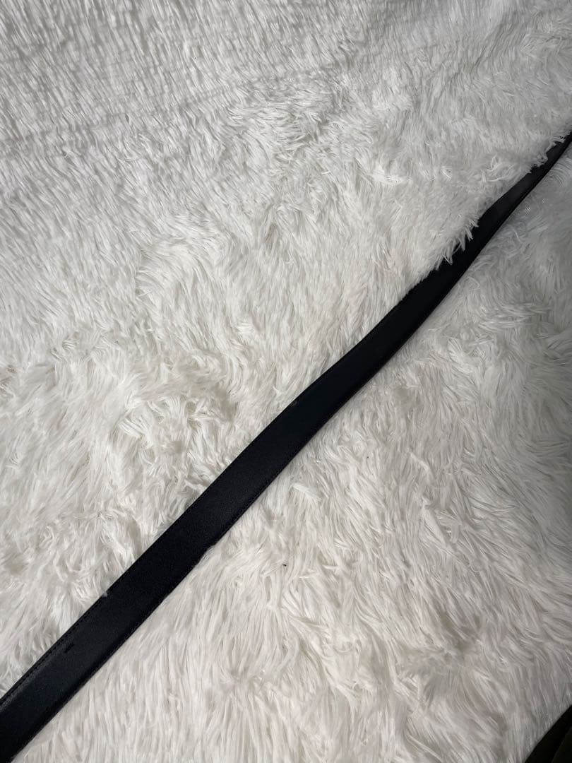 美品　BURBERRY 本革ベルト ブラック イタリア製 付替バックル 箱付