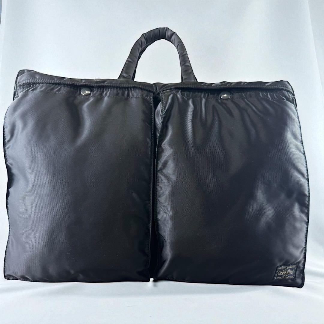 【美品】ポーター タンカー ヘルメットバッグ メッセンジャー 2way ブラック