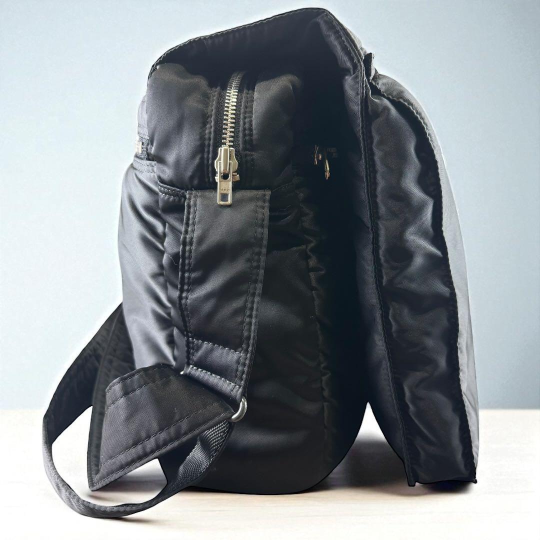 【美品】ポーター タンカー ヘルメットバッグ メッセンジャー 2way ブラック