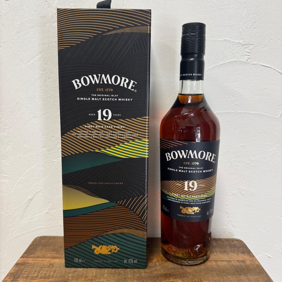 ①ボウモア 19年 ピノノワール カスクフィニッシュ43%700ml
