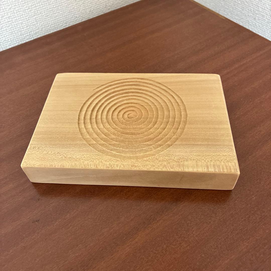 木製 渦巻き模様 トレー