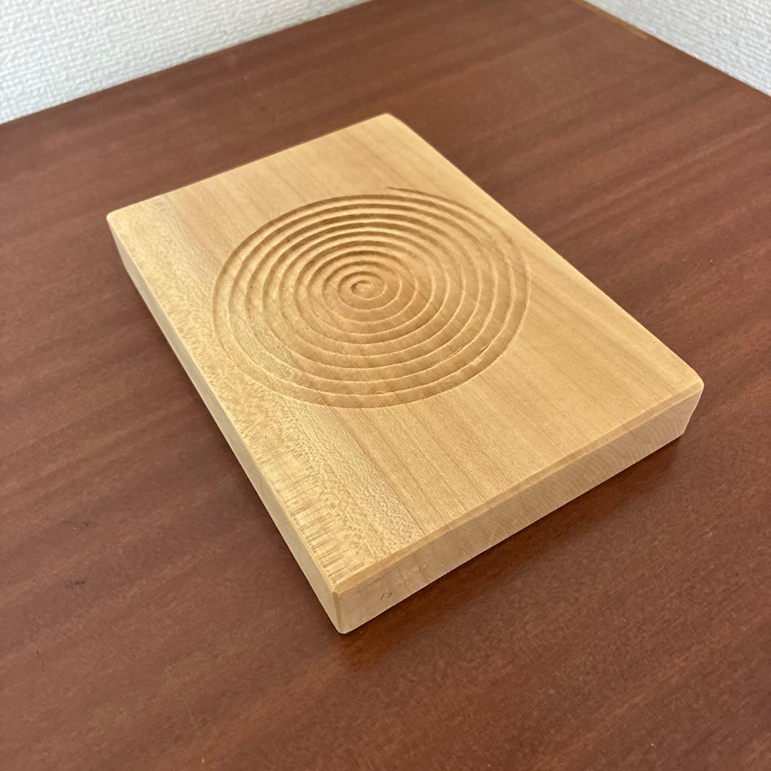 木製 渦巻き模様 トレー