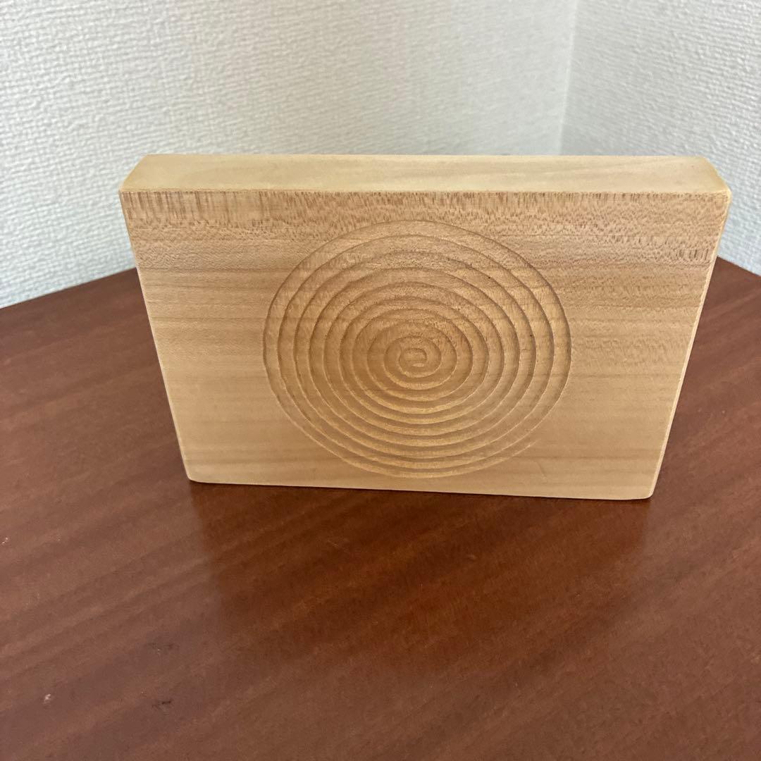 木製 渦巻き模様 トレー