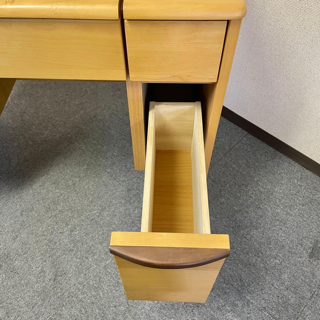 楽天デスクドレッサー 天然木アルダー材 ナチュラル ⚠️スツール別売り　F