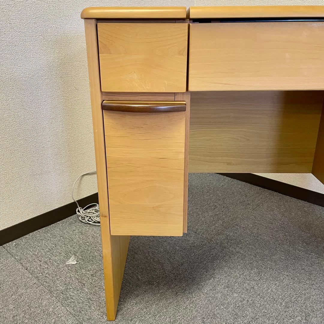 楽天デスクドレッサー 天然木アルダー材 ナチュラル ⚠️スツール別売り　F