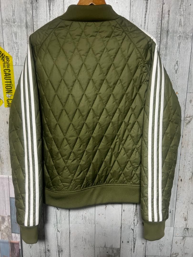 adidas キルティングジャケット カーキ Lサイズ 松本人志 新品未使用