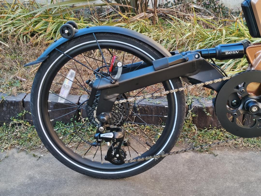 BESV PSF1 2021年頃 折りたたみ電動アシスト自転車 オプション付き