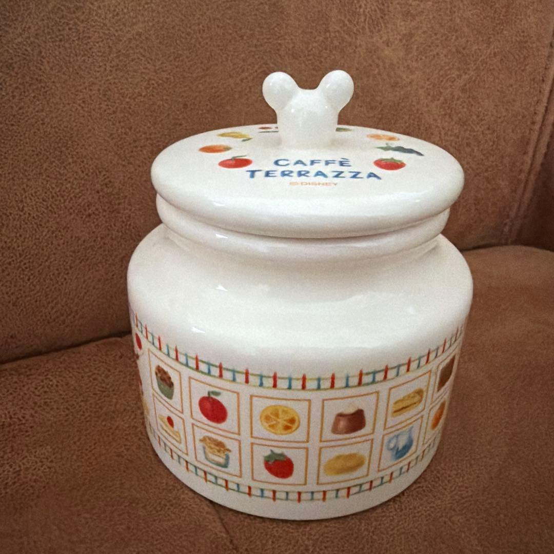 ヴィンテージディズニーCaffè Terrazza 保存容器 陶器製