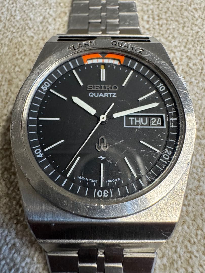 SEIKO 80年アラームクォーツ7223-6000稼働品