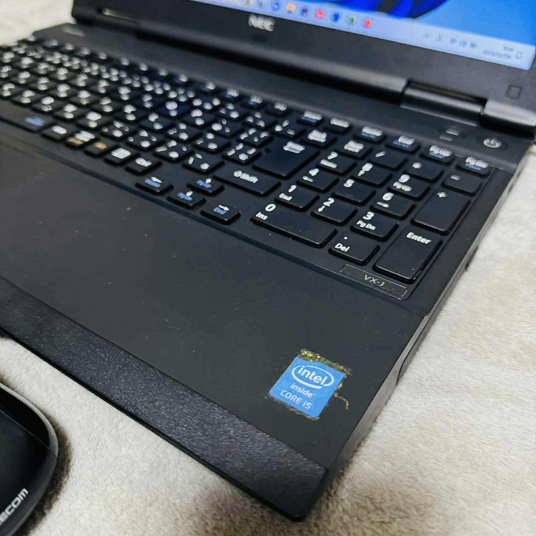 S219 NECノートパソコン i5メモリ8G高速Windows11オフィス付き