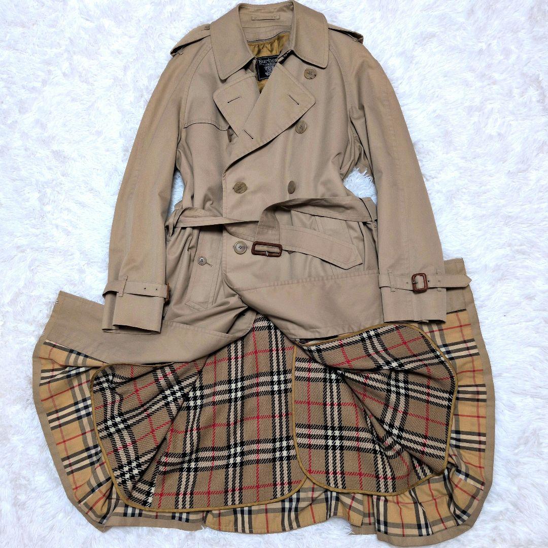 【美品】バーバリー☆ライナー　大きいサイズ　トレンチコート　メンズ