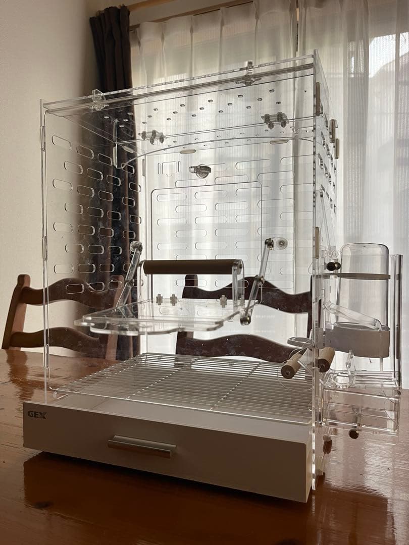 コトリウム350-Ⅱ 未使用　アクリル　鳥籠　鳥かご　透明　餌飛び防止