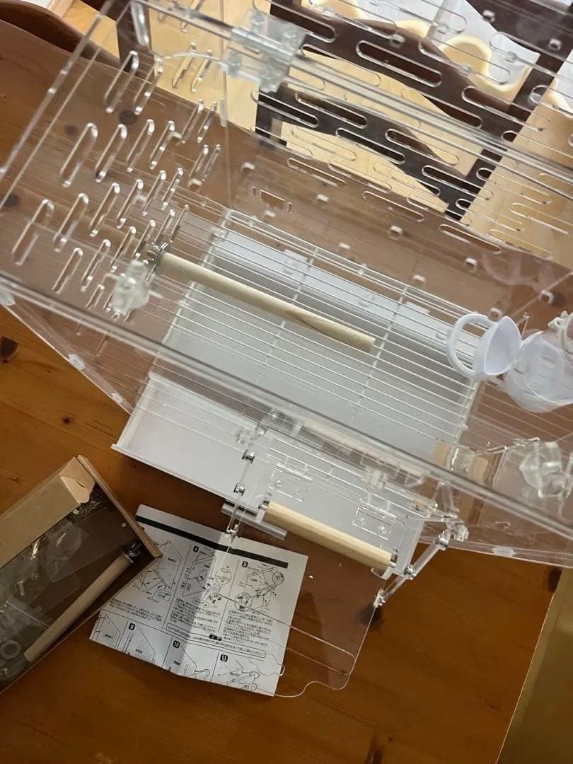 コトリウム350-Ⅱ 未使用　アクリル　鳥籠　鳥かご　透明　餌飛び防止