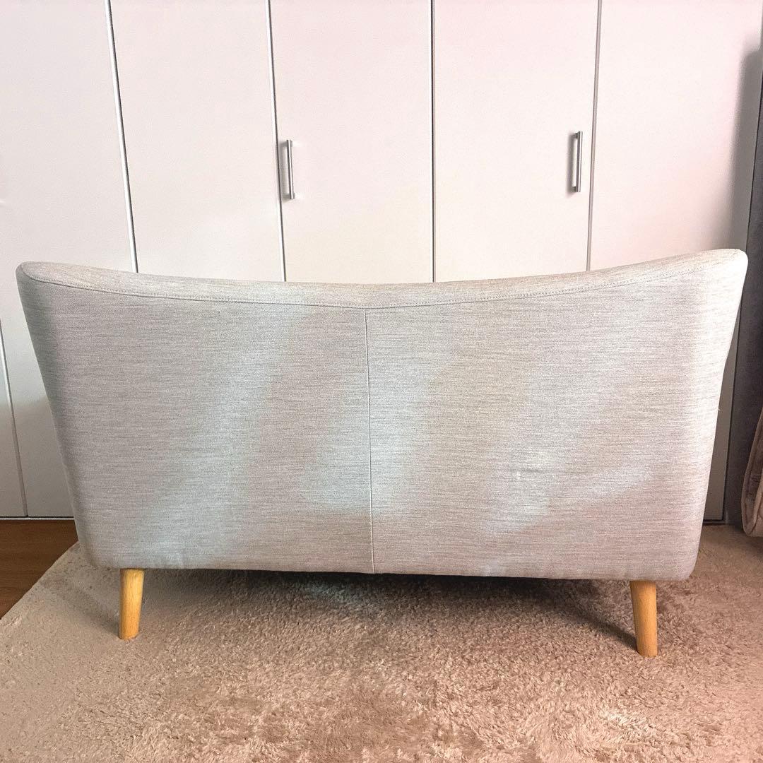 フランフラン フルレットソファ 2人がけ ベージュ