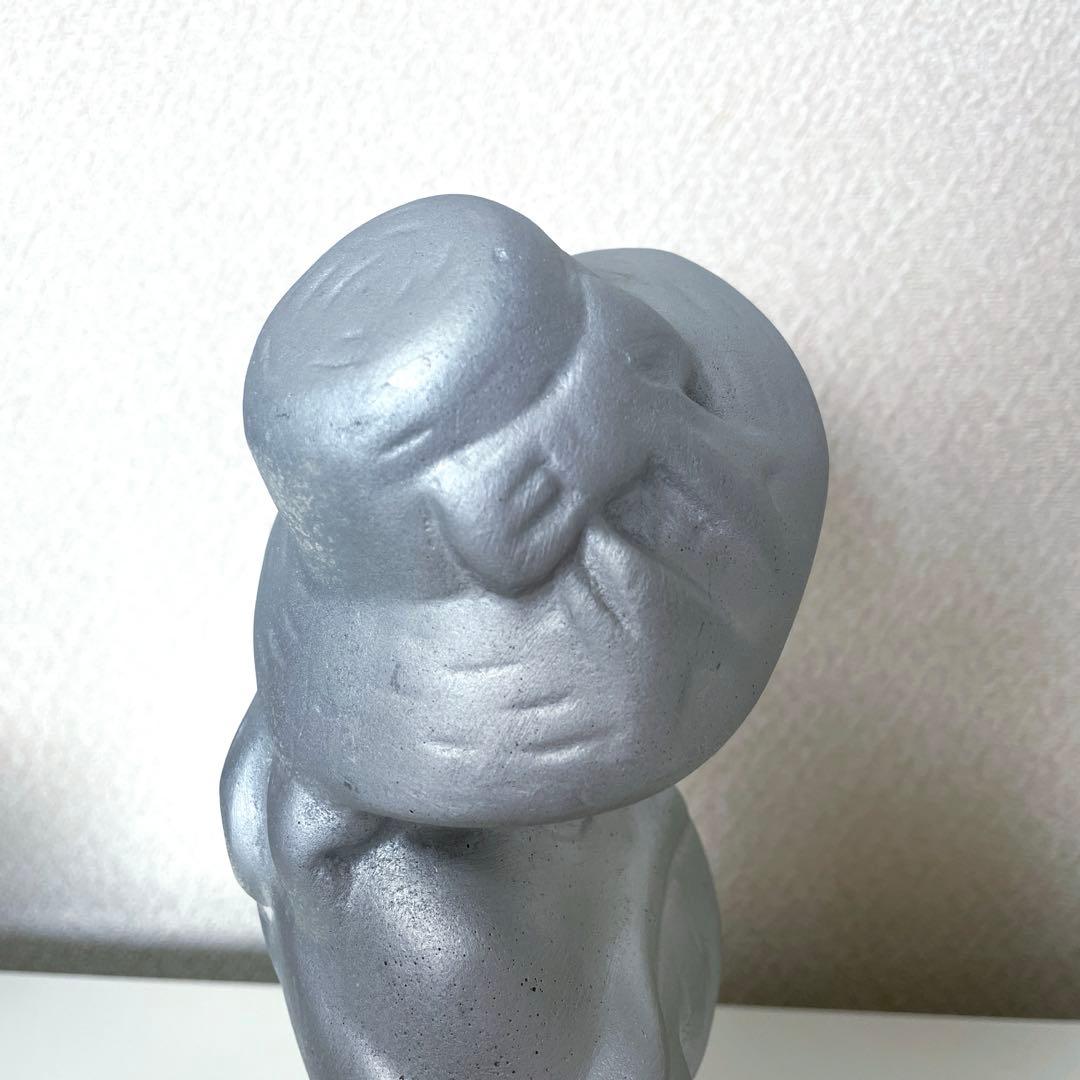 フレンチ胸像石膏像　イタリア帽子少女像　人物像　置物　シャビー　ウェディング