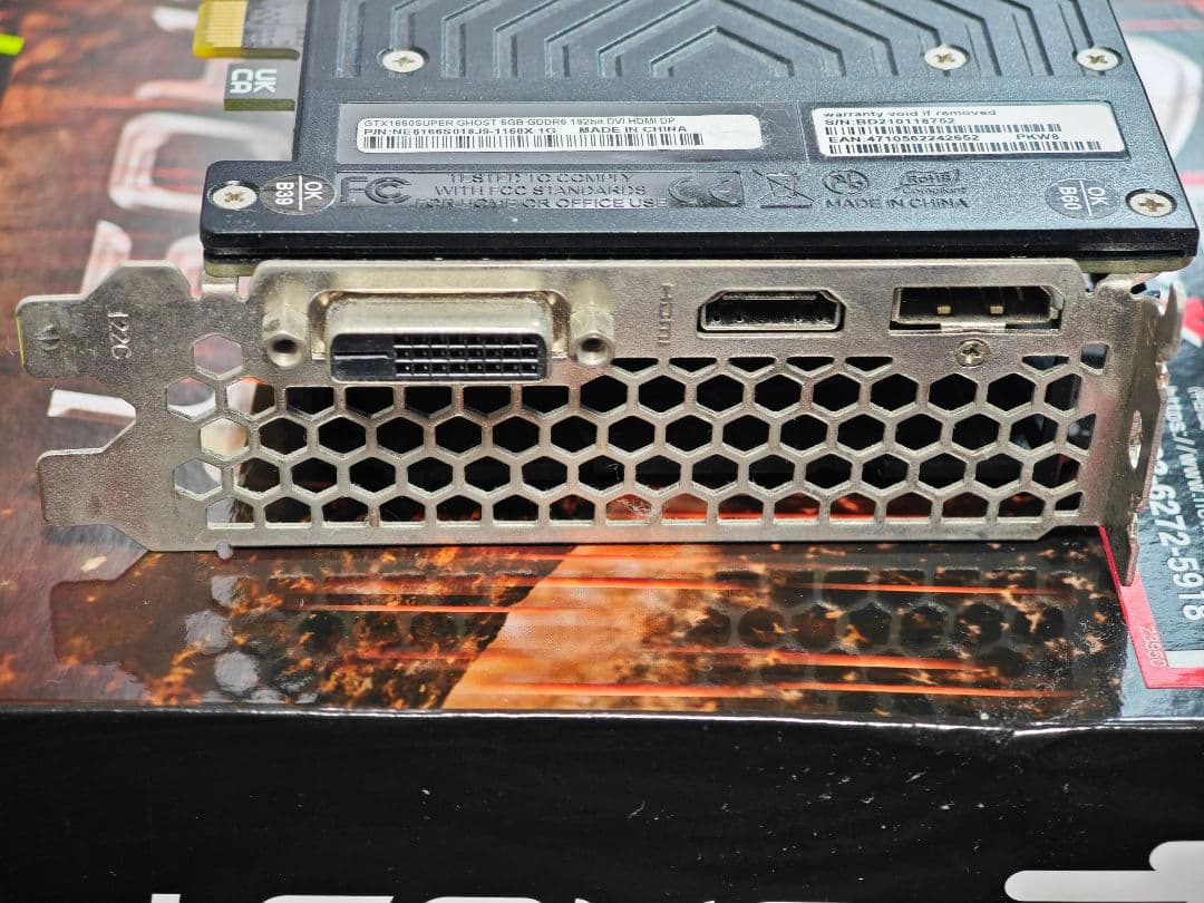 GTX 1660 SUPER GHOST 6GB　グラフィックボード　箱付き