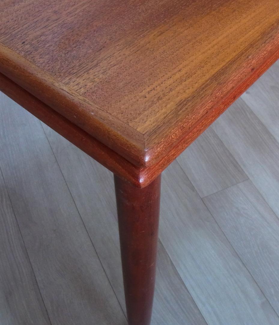 杢目が美しい伸長式 エクステンション ダイニングテーブル 北欧家具　ビンテージ