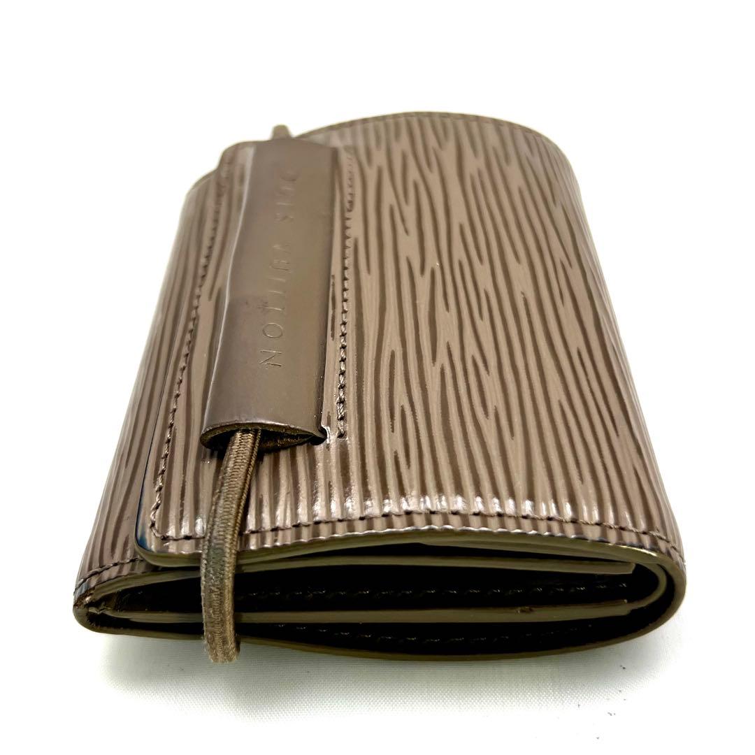 【極美品】 ルイヴィトン エピ ポルトモネネ エラスティック グレージュ