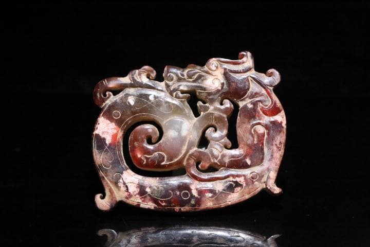 漢代 S竜装身具 中国古和田玉 骨董 ペンダント美術工芸品 收藏品