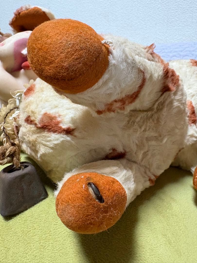 ラシュトン社ラバーフェイス牛のぬいぐるみ ヴィンテージ