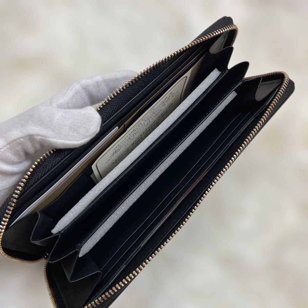 新品未使用品 タグ付き 現行モデル ポールスミス 長財布 ロゴ型押し 黒 牛革