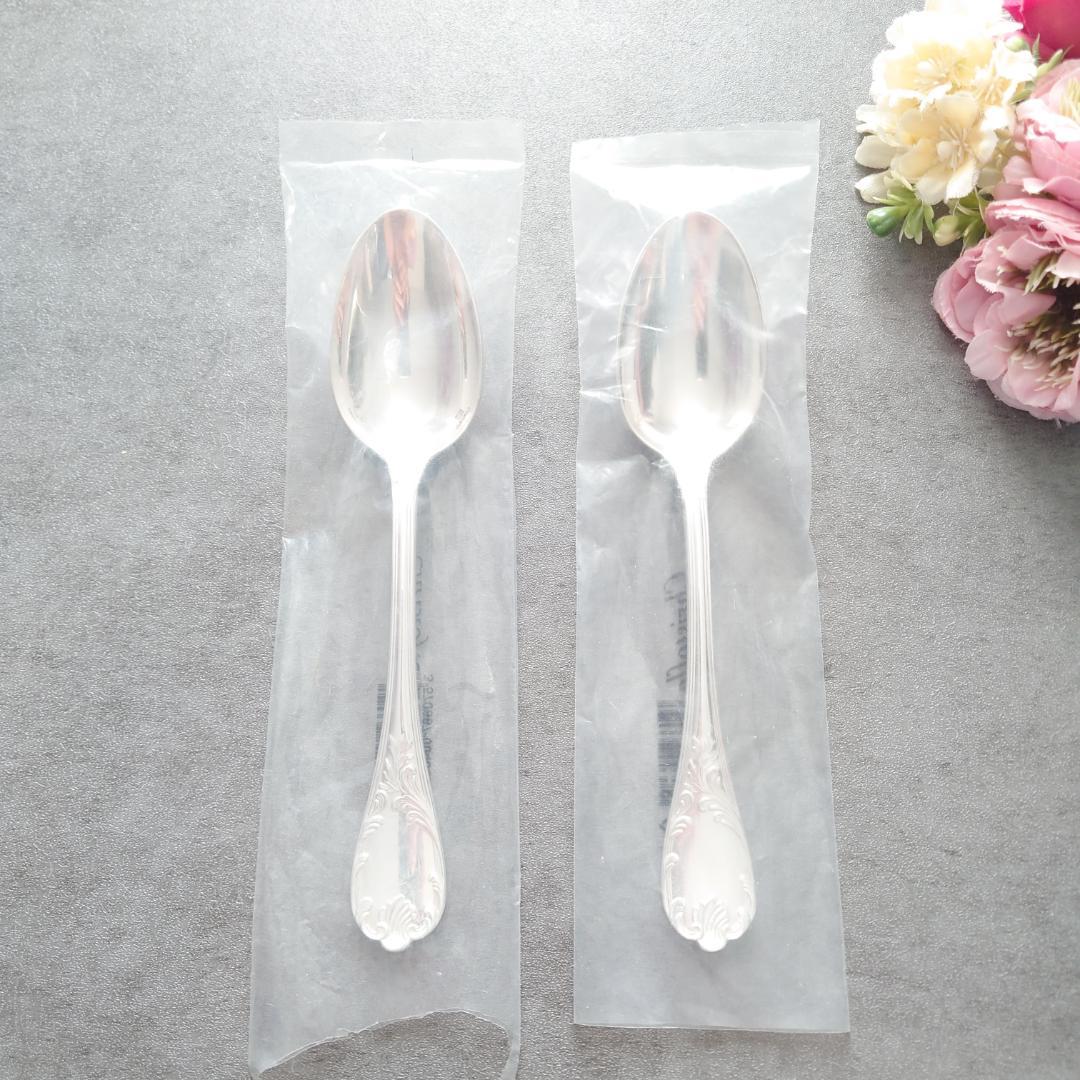 希少 美品 クリストフル マルリー デザートスプーン 2点