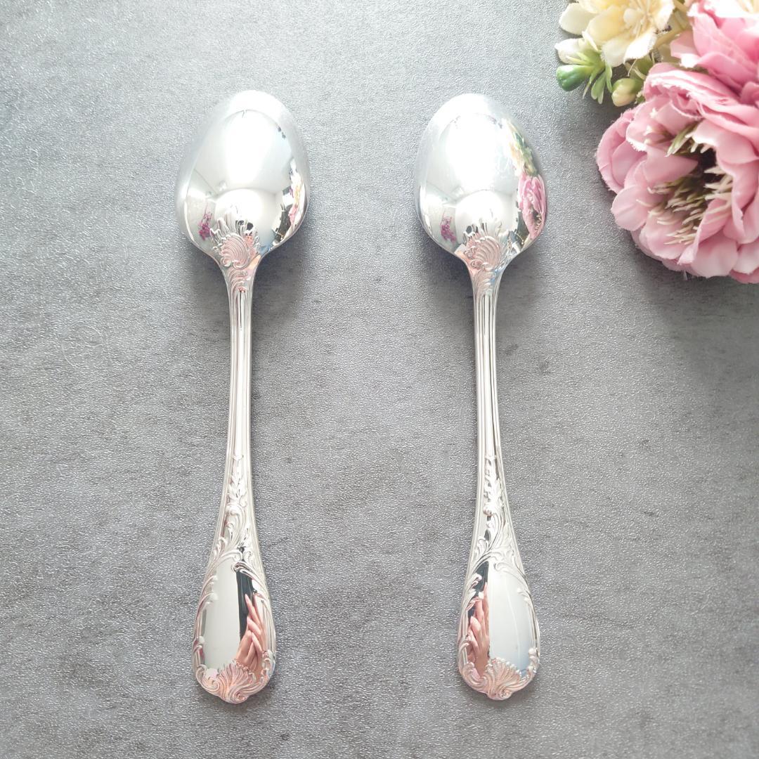 希少 美品 クリストフル マルリー デザートスプーン 2点