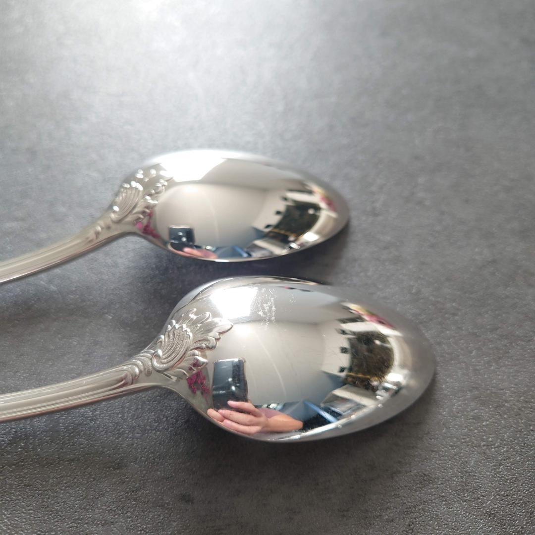 希少 美品 クリストフル マルリー デザートスプーン 2点
