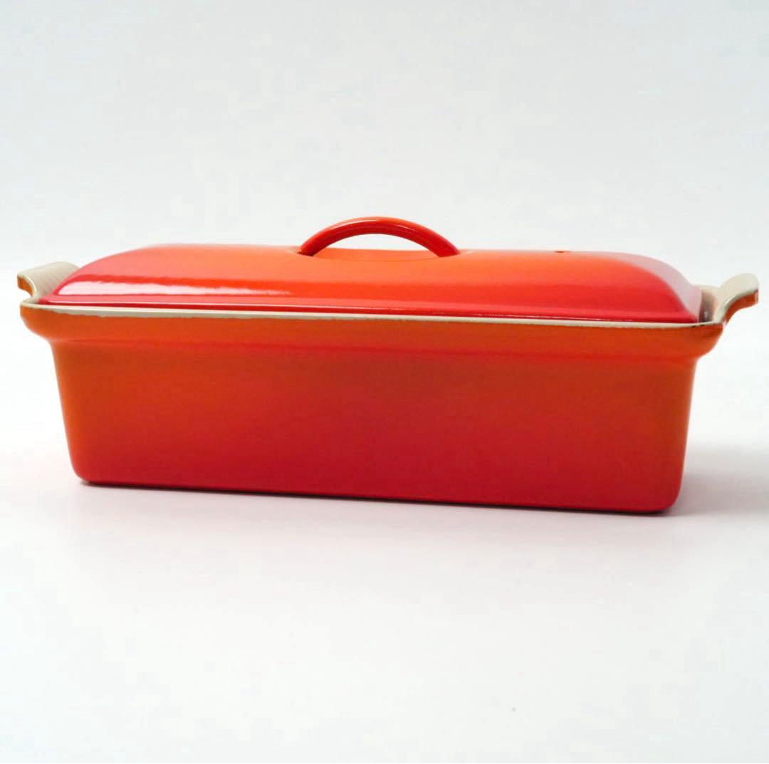 【美品】LE CREUSET　テリーヌ型 オレンジ　28cm