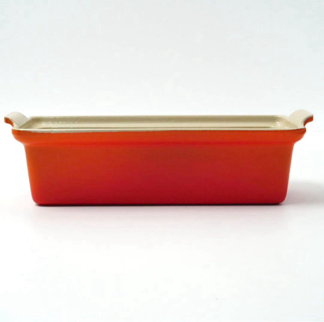 【美品】LE CREUSET　テリーヌ型 オレンジ　28cm