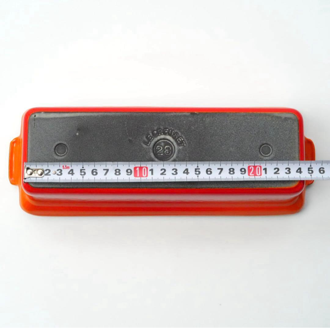 【美品】LE CREUSET　テリーヌ型 オレンジ　28cm