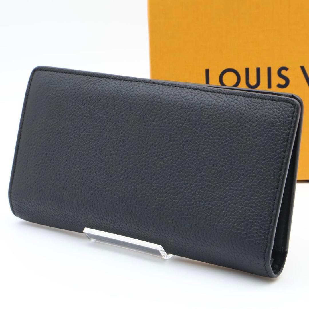 【極美品】ルイヴィトン 新型IC ポルトフォイユブラザ アエログラム　黒　長財布