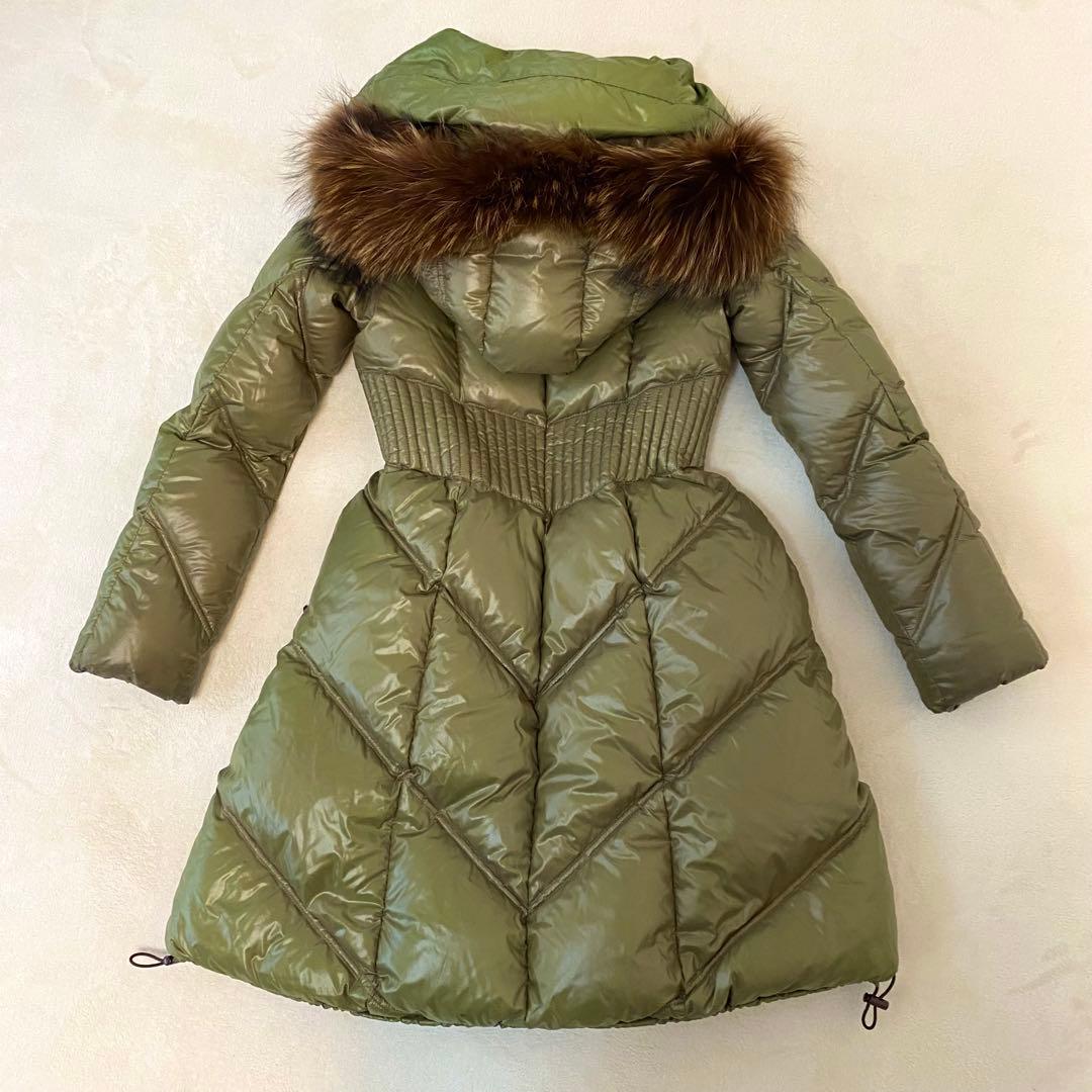 タトラス TATRAS ダウンコート2way フード取外し可 S ファー ロング