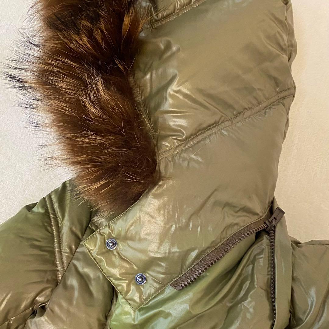 タトラス TATRAS ダウンコート2way フード取外し可 S ファー ロング