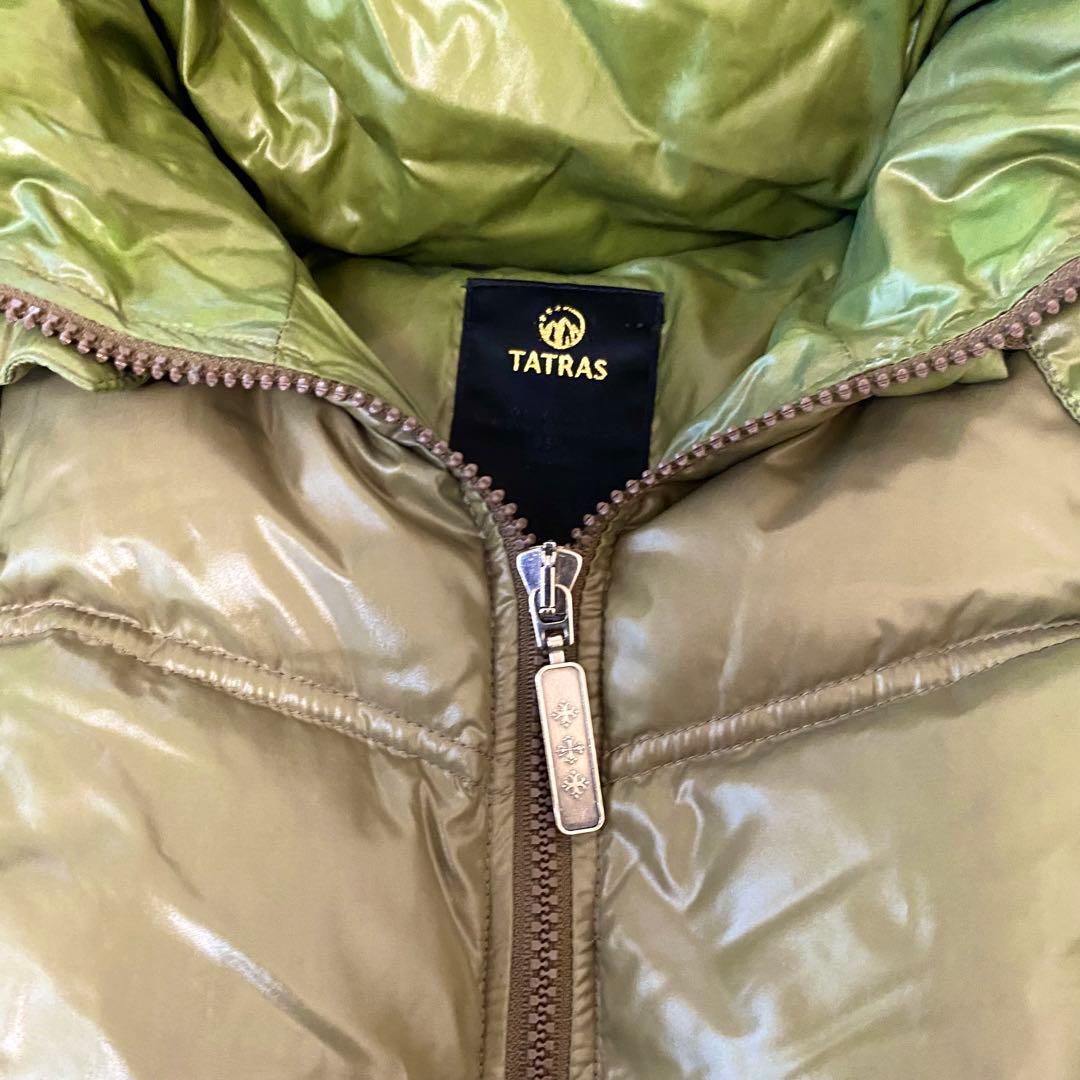 タトラス TATRAS ダウンコート2way フード取外し可 S ファー ロング