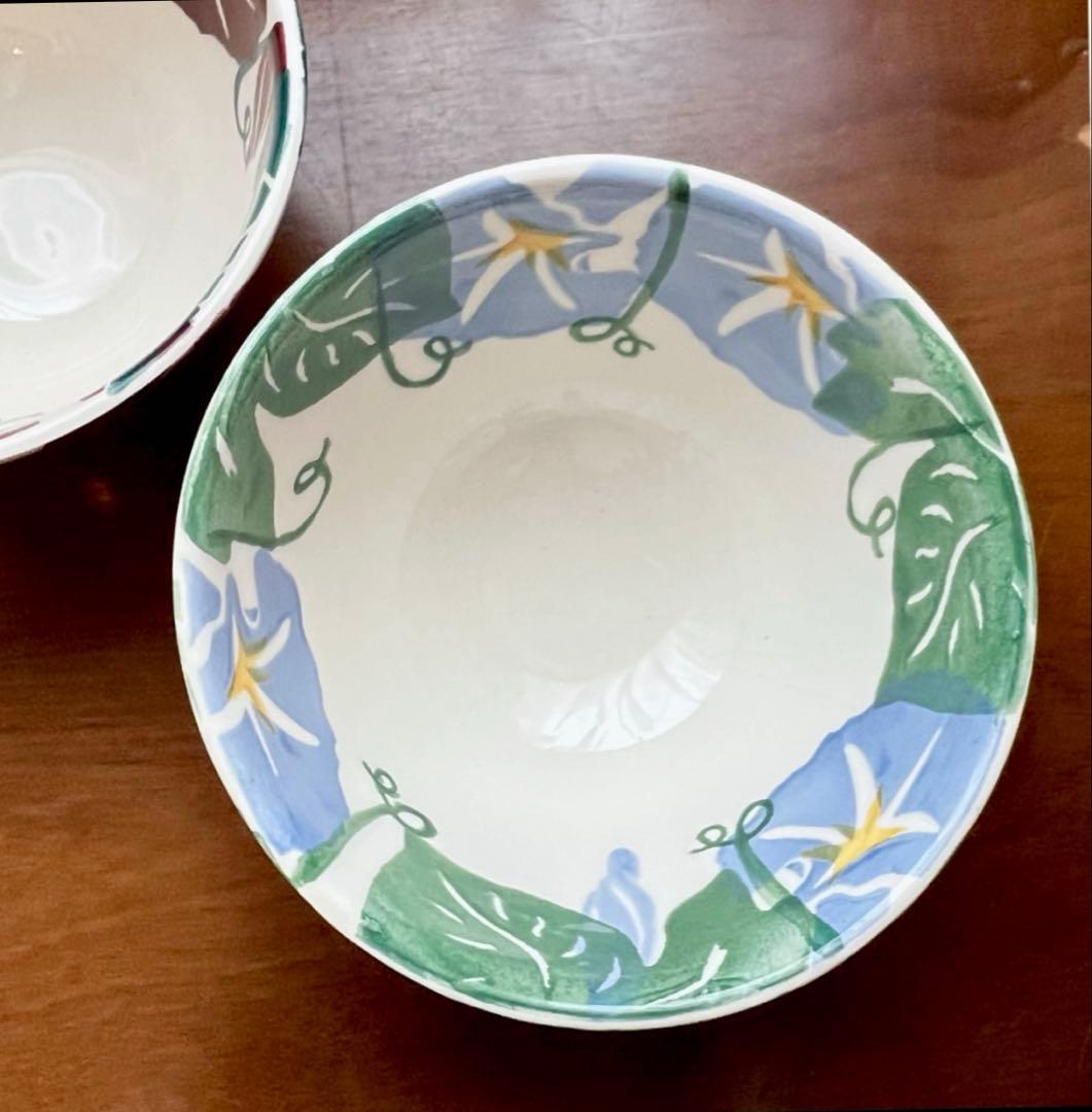 【新品】エマブリッジウォーター　ボウル　ペア　アサガオ　限定