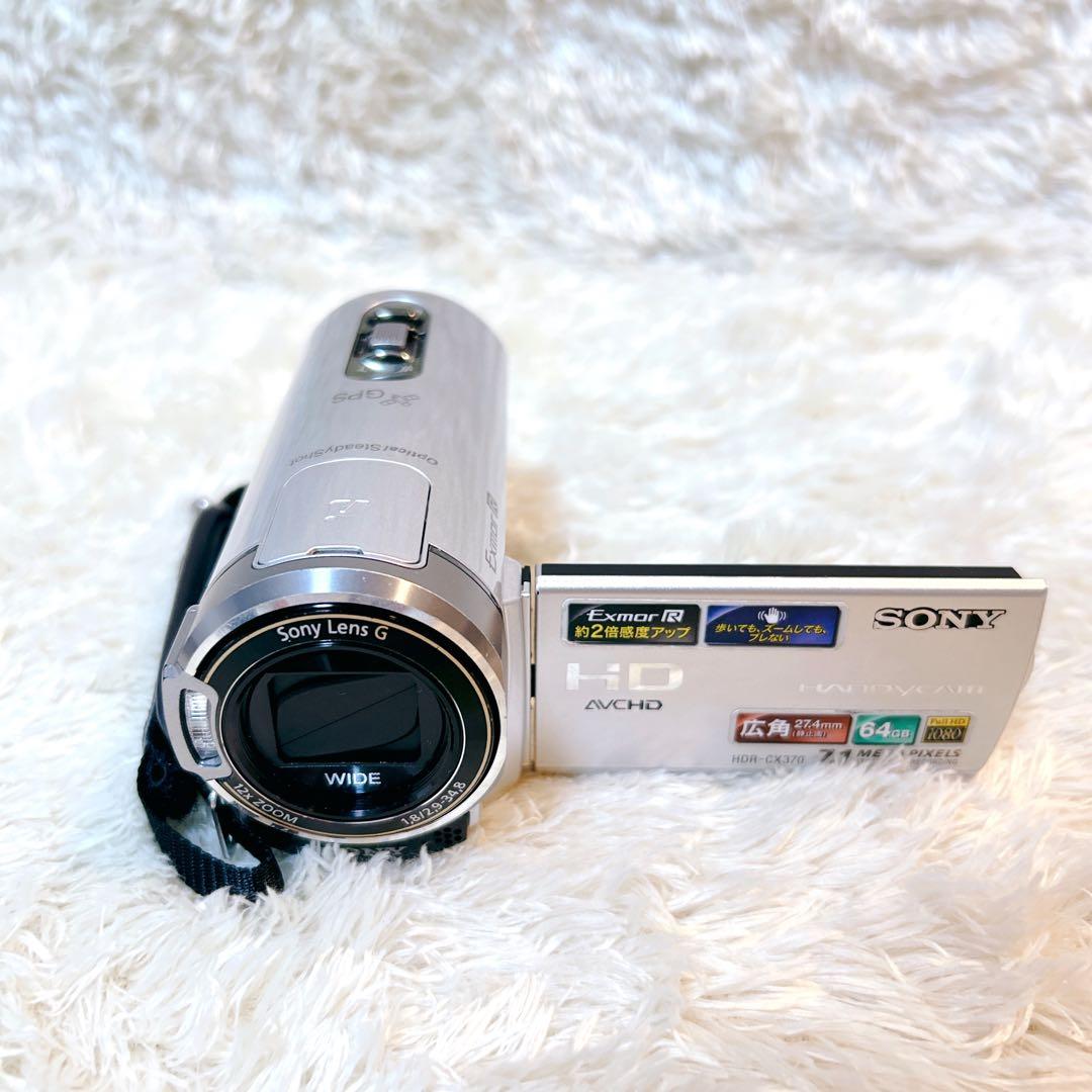 【美品】動作確認済み　SONY ソニー　ビデオカメラ　 HDR-CX370 V