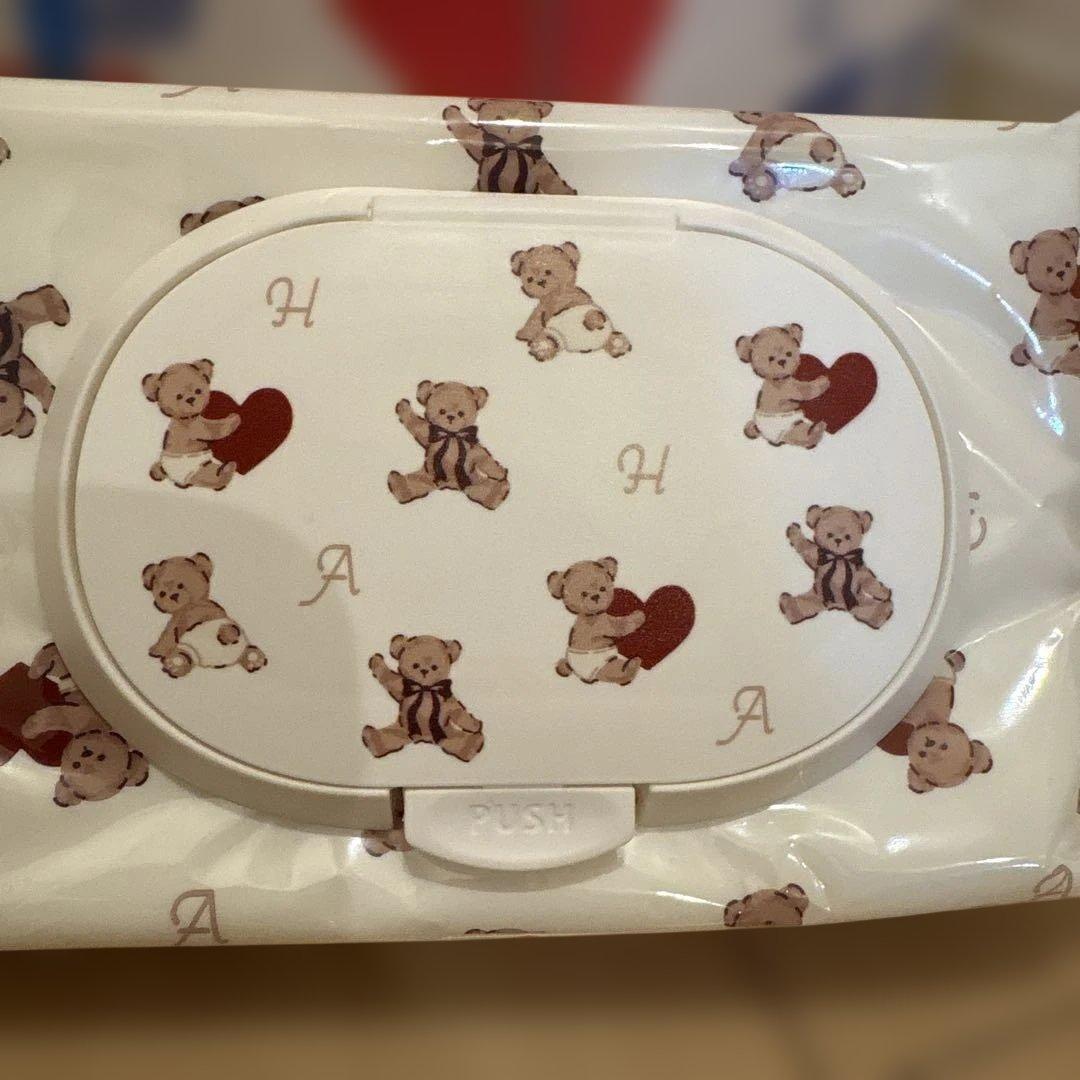 12/16まで配送！厚手おしりふき　フタップPlus子クマ柄