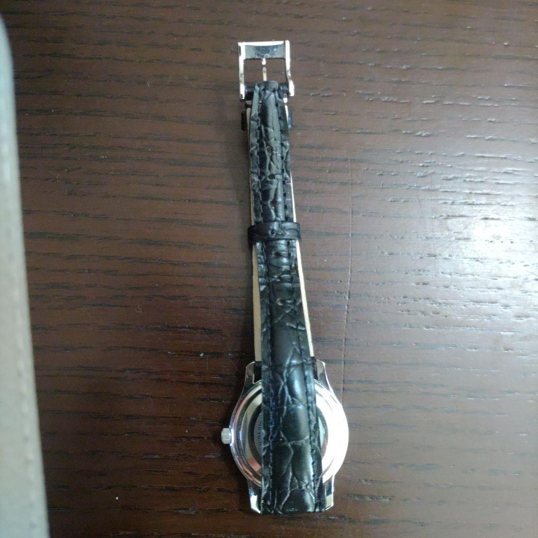 グッチ　5500L レザー　腕時計　レディース　黒革