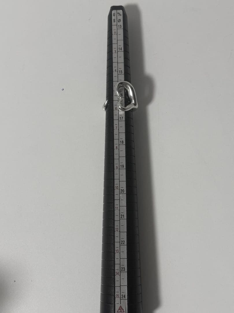 美品Tiffany&Co. ティファニー　オープンハート　リング　シルバー　指輪