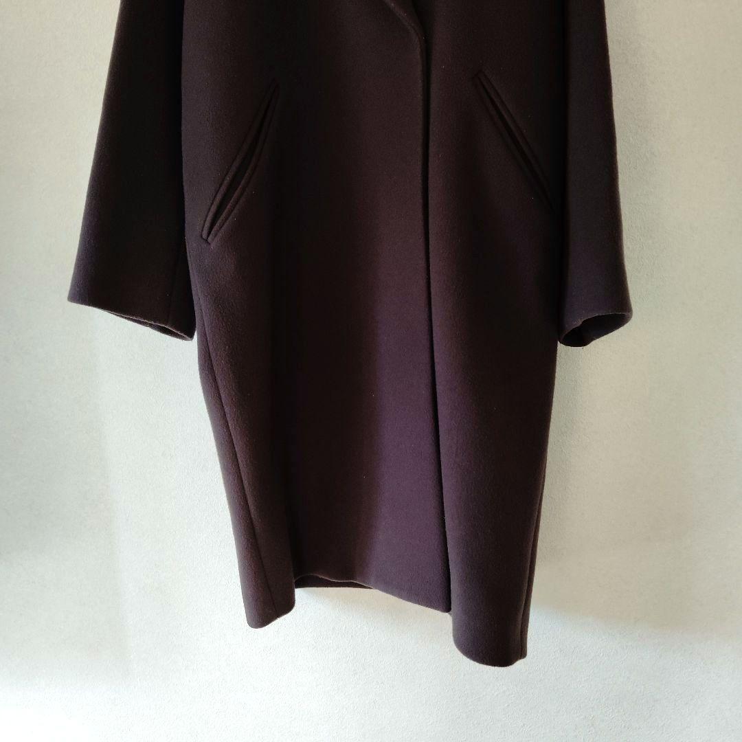 IENA MANTECO ウール混 チェスターコート ロングコート ブラウン36