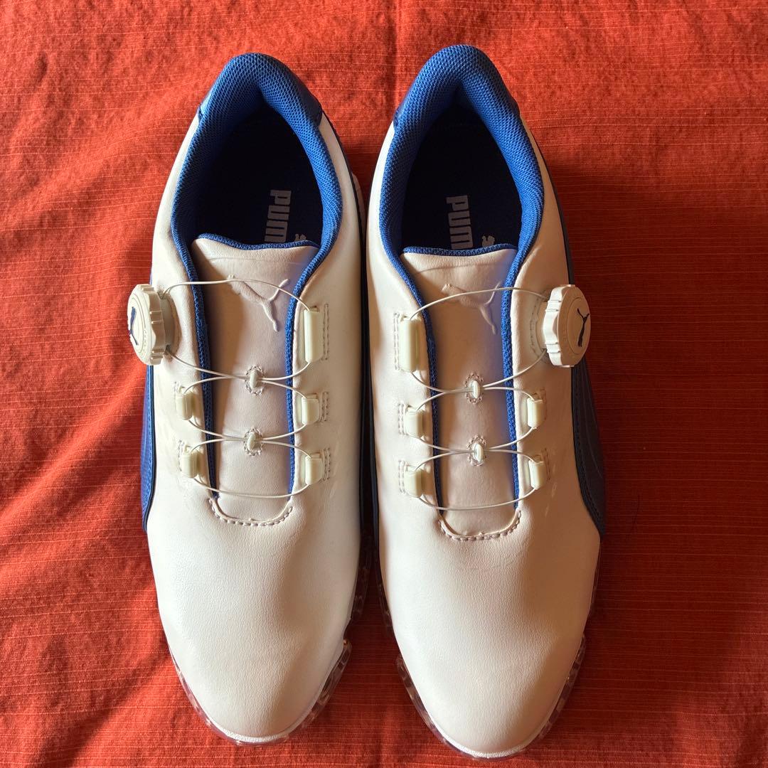 PUMA レディースゴルフシューズ　白に青のライン　24cm 新品未使用品