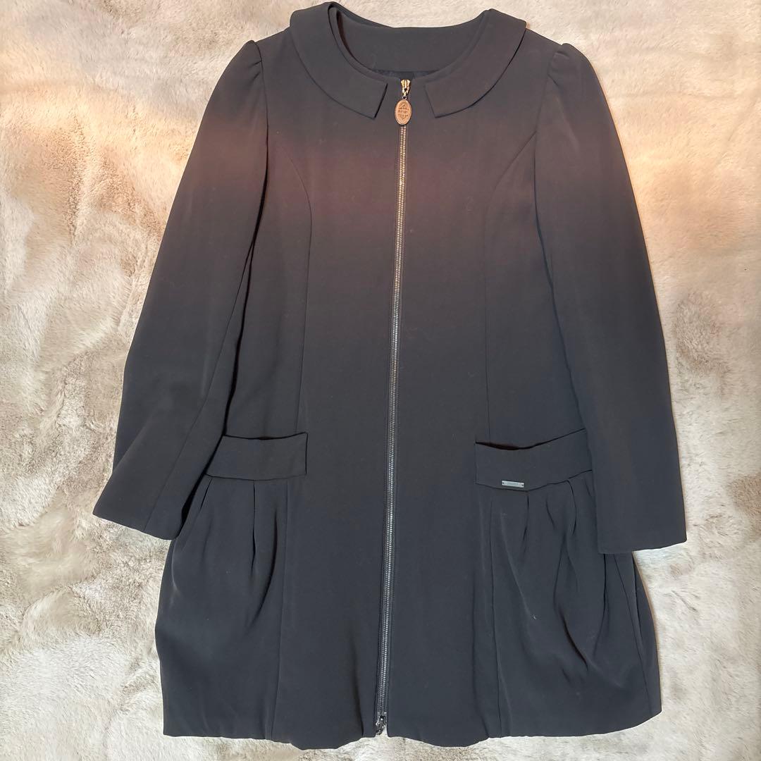 FOXEY ブラウンコート ジップアップ