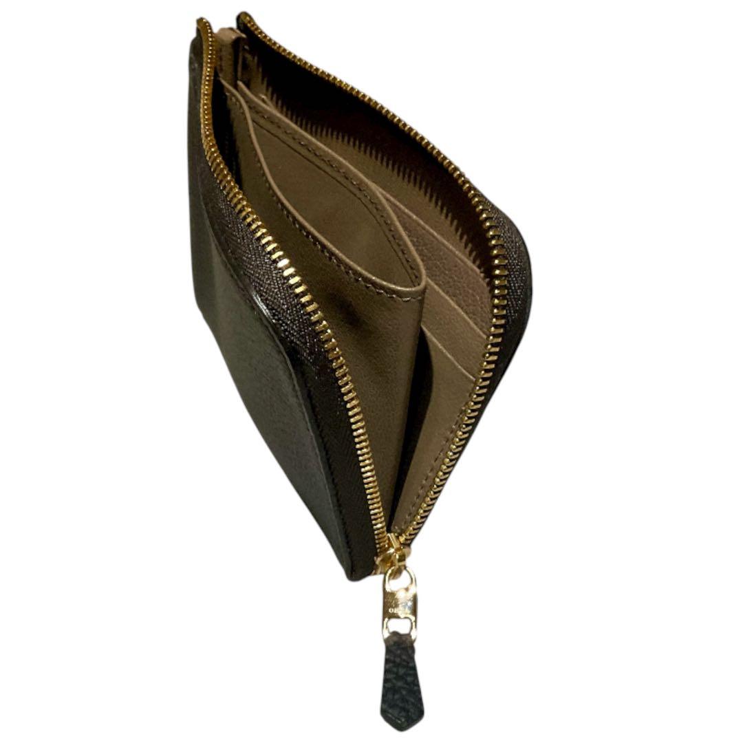 おおばせいほう 大峡製鞄 0051-3-GMS Lジップ札入れ マルチケース 黒