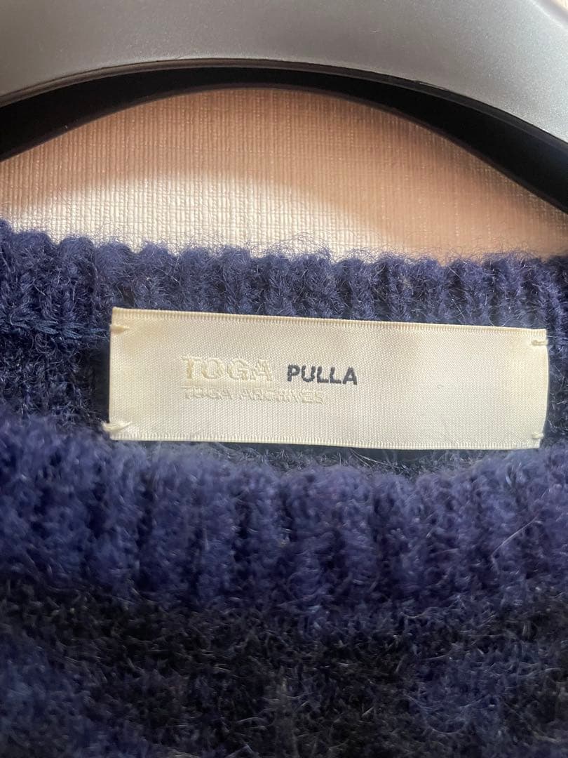 TOGA PULLA カラーブロック長袖ニット