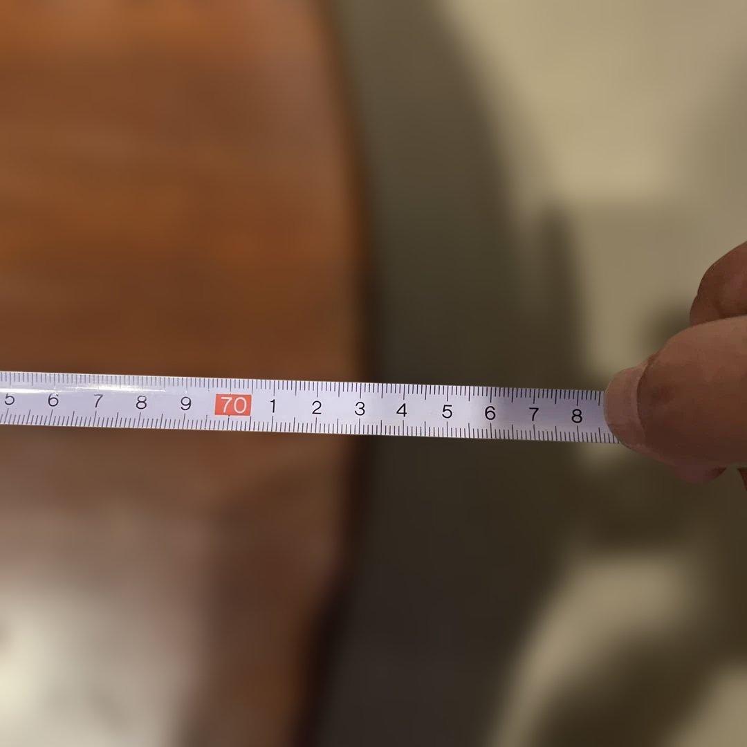 ちゃぶ台　木製円形テーブル 約70cm ダークブラウン