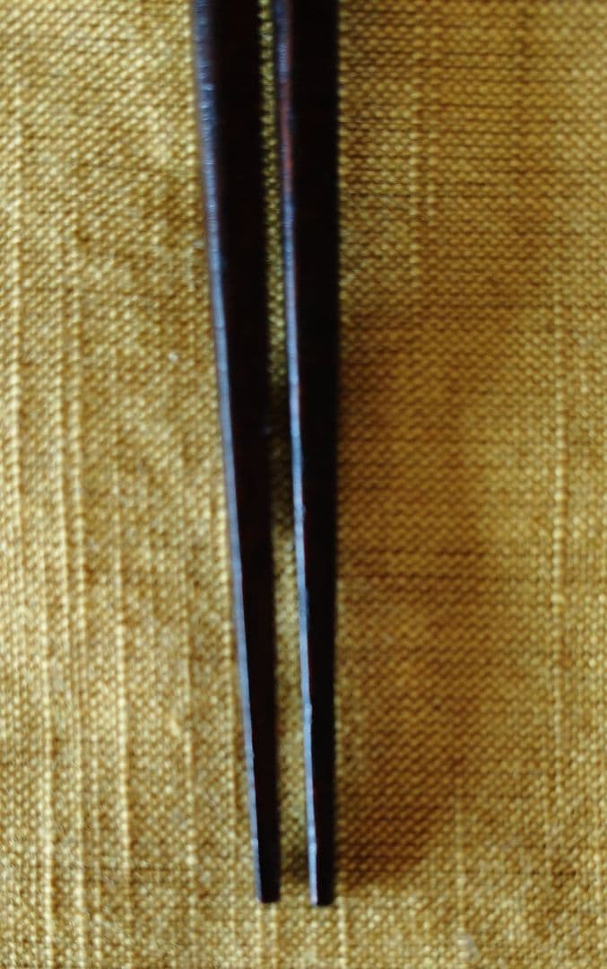 木製 朱塗分先角箸 漆塗50膳(滑り止め箸)