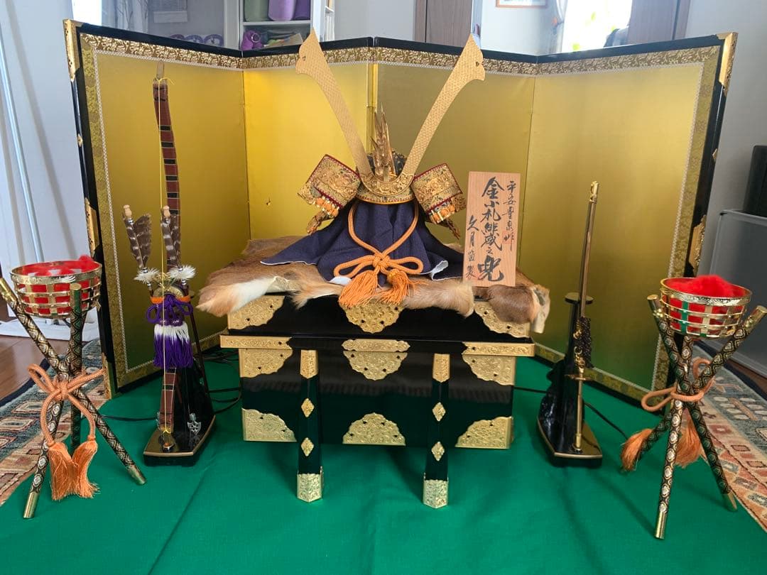 久月　五月人形　兜、刀等のセット